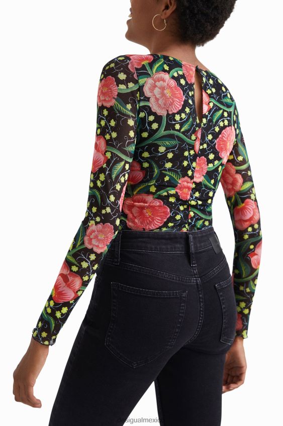 Desigual mujer body floral ajustado VZ26R01088 ropa