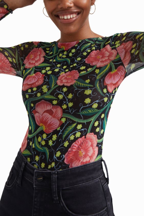 Desigual mujer body floral ajustado VZ26R01088 ropa