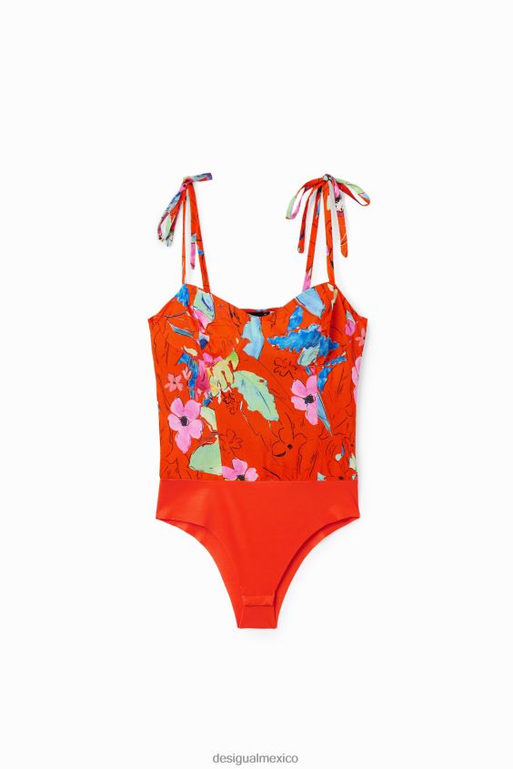 Desigual mujer body tropical con corsé y tiras VZ26R0514 ropa