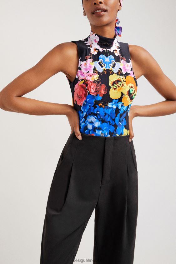 Desigual mujer metro. body con estampado floral de christian lacroix VZ26R01027 ropa