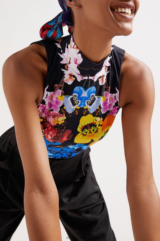 Desigual mujer metro. body con estampado floral de christian lacroix VZ26R01027 ropa