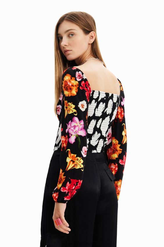 Desigual mujer metro. body con estampado floral de christian lacroix VZ26R0425 ropa