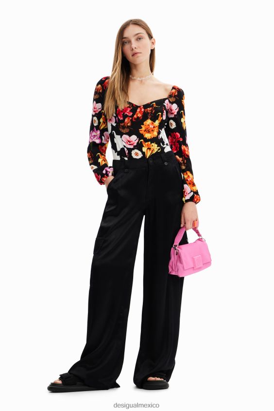 Desigual mujer metro. body con estampado floral de christian lacroix VZ26R0425 ropa