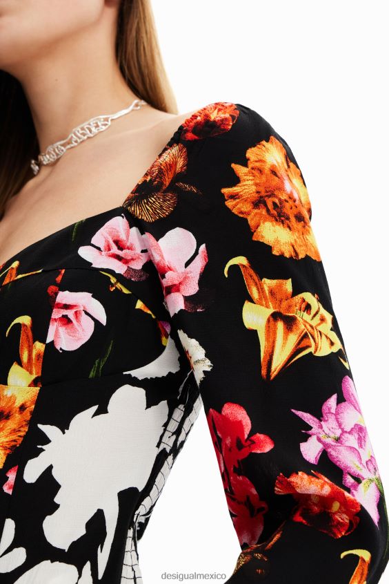 Desigual mujer metro. body con estampado floral de christian lacroix VZ26R0425 ropa