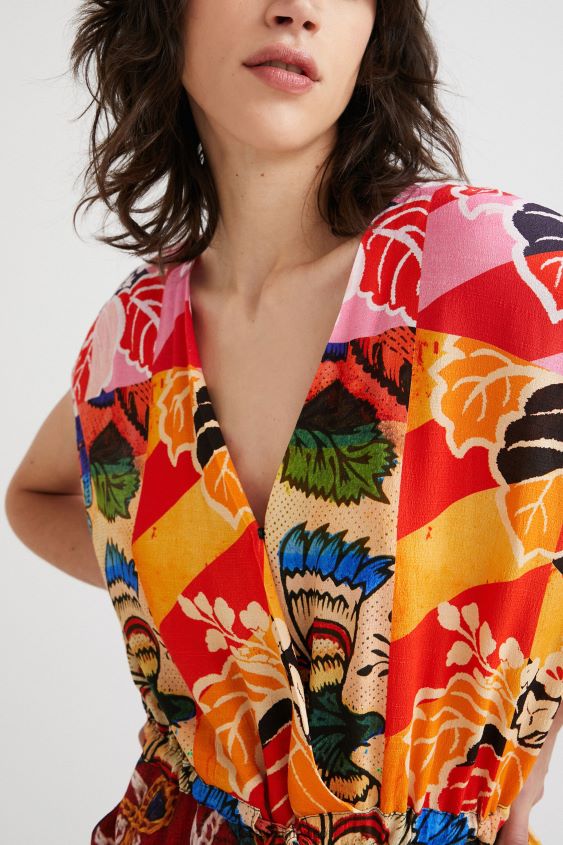 Desigual mujer metro. mono cruzado de christian lacroix VZ26R01074 ropa