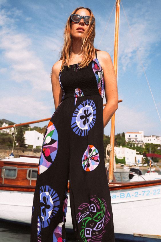 Desigual mujer metro. mono largo de tirantes de christian lacroix VZ26R0846 ropa