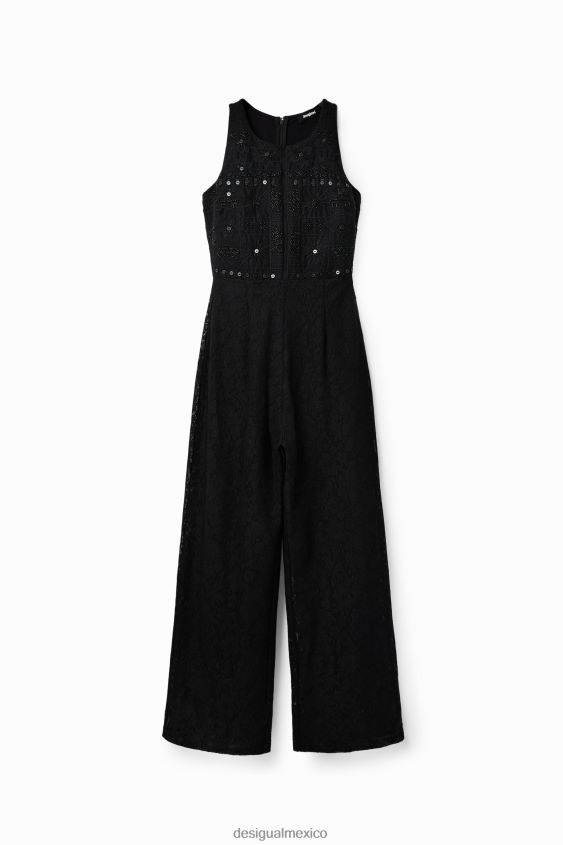 Desigual mujer mono largo de encaje bordado VZ26R047 ropa