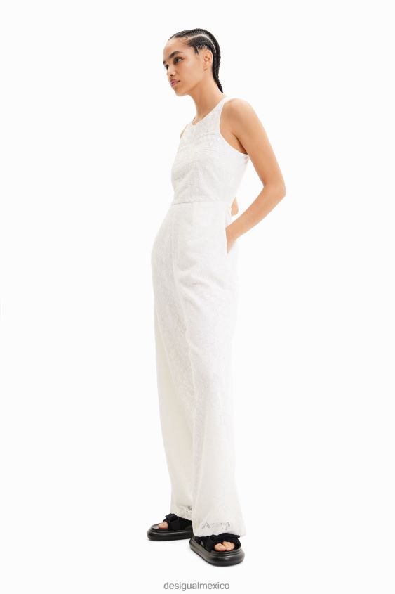 Desigual mujer mono largo de encaje bordado VZ26R0584 ropa