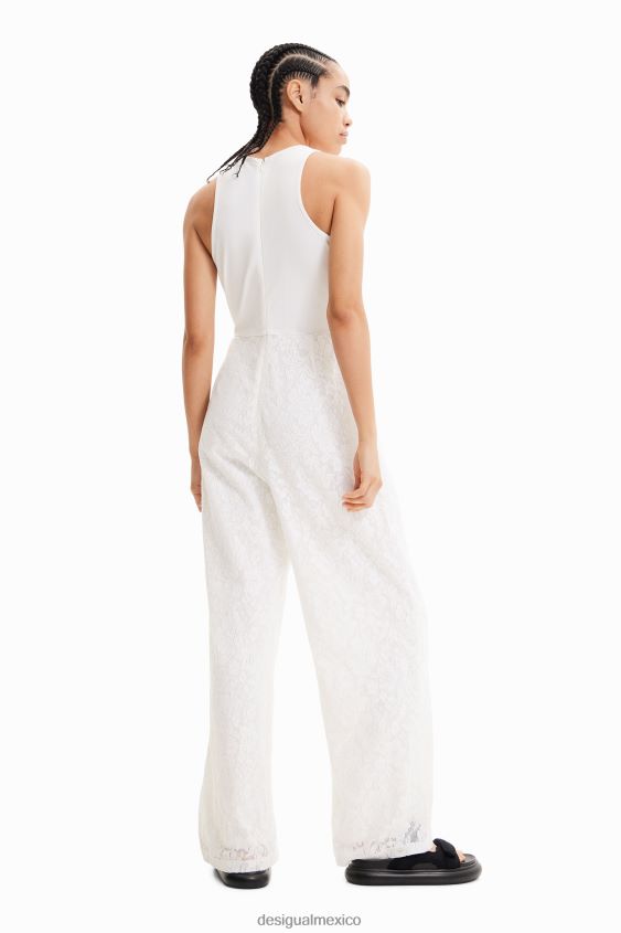 Desigual mujer mono largo de encaje bordado VZ26R0584 ropa