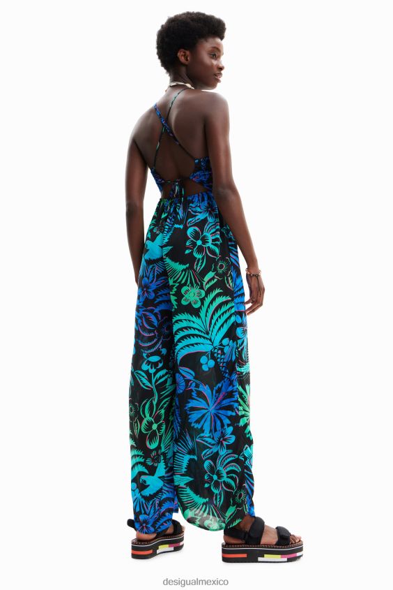 Desigual mujer mono largo de tiras tropicales VZ26R0851 ropa