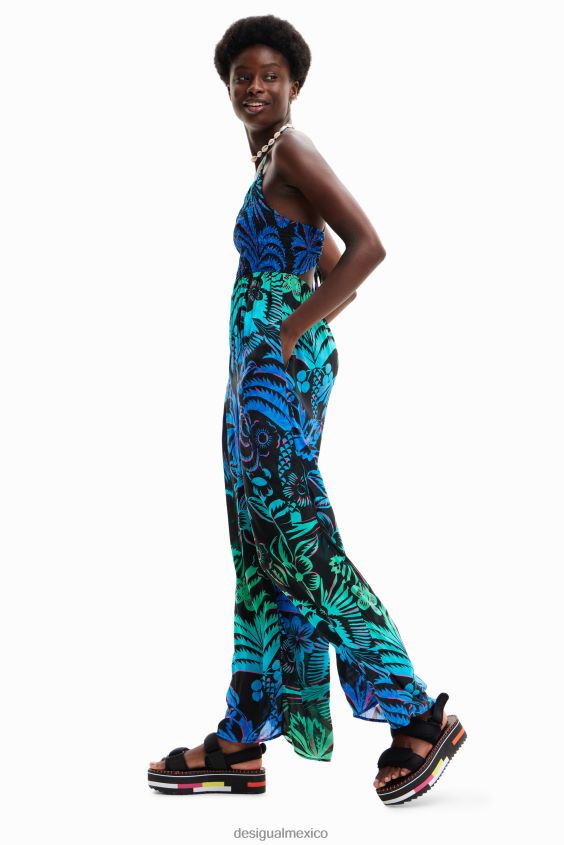 Desigual mujer mono largo de tiras tropicales VZ26R0851 ropa