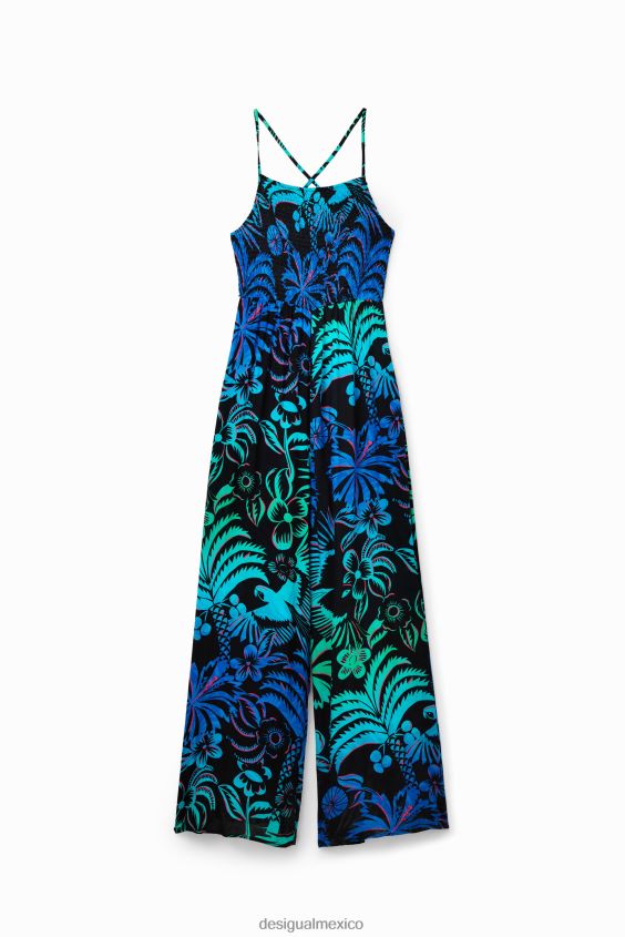 Desigual mujer mono largo de tiras tropicales VZ26R0851 ropa