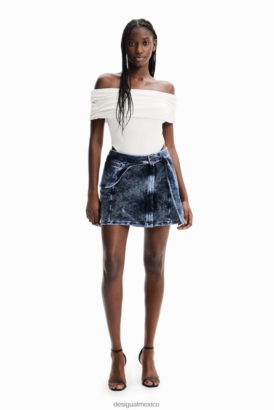 Desigual mujer nathy peluso body escote drapeado VZ26R0465 ropa