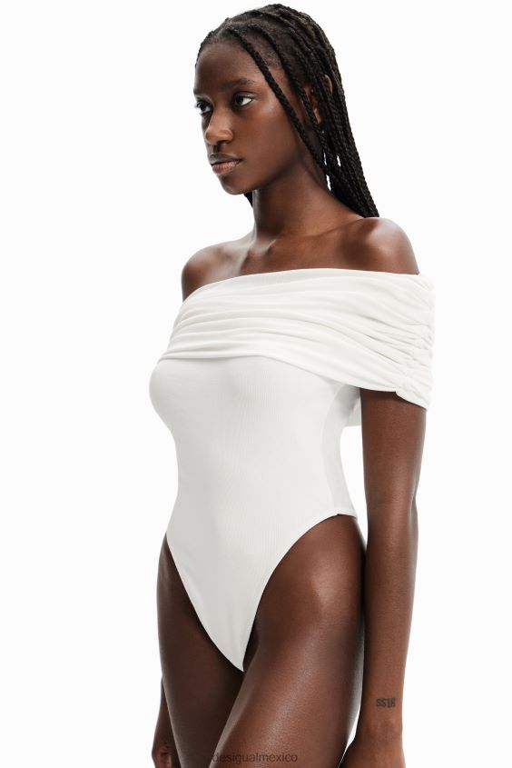 Desigual mujer nathy peluso body escote drapeado VZ26R0465 ropa