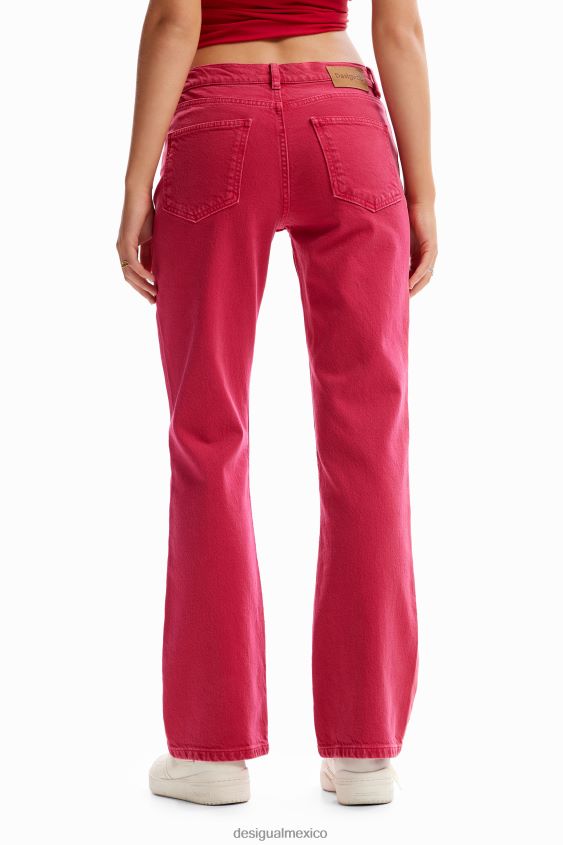 Desigual mujer jeans acampanados lisos VZ26R069 ropa