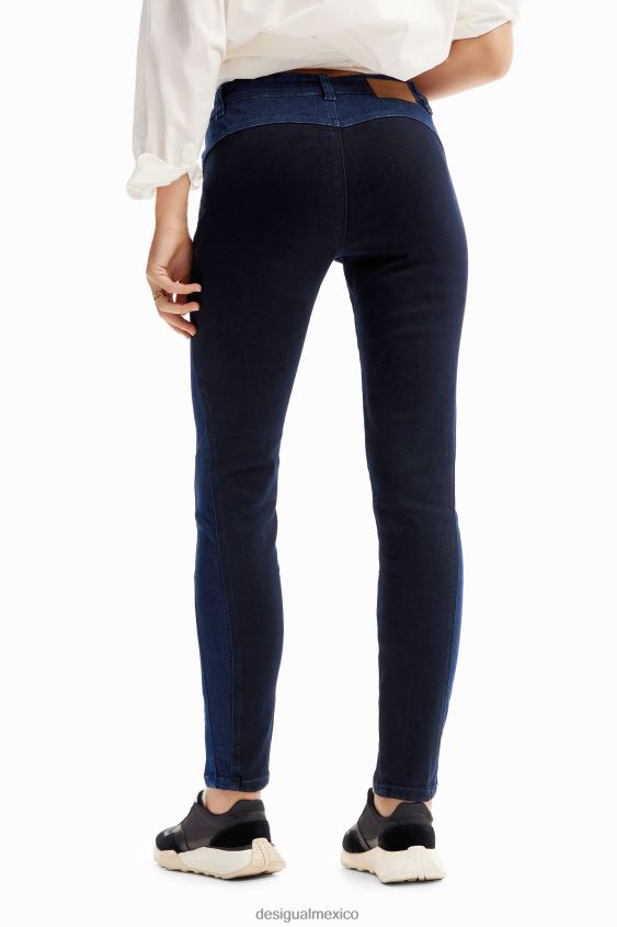 Desigual mujer jeans ajustados con push-up y costuras VZ26R0238 ropa
