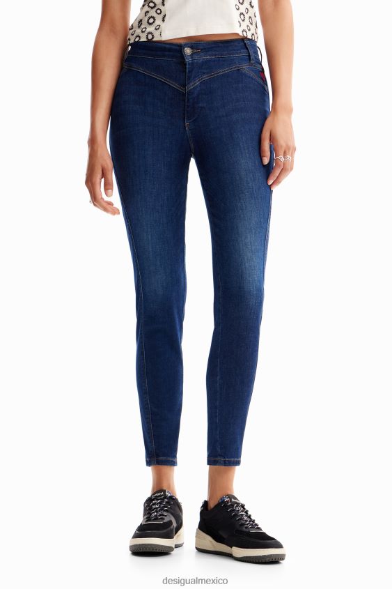 Desigual mujer jeans ajustados con realce VZ26R0141 ropa