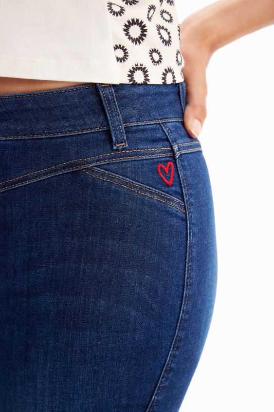 Desigual mujer jeans ajustados con realce VZ26R0141 ropa