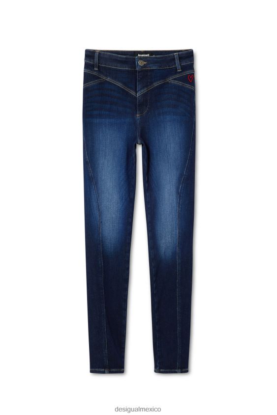 Desigual mujer jeans ajustados con realce VZ26R0141 ropa