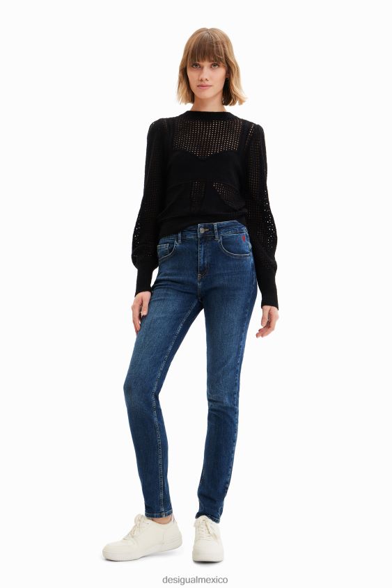 Desigual mujer jeans ajustados con realce VZ26R0165 ropa