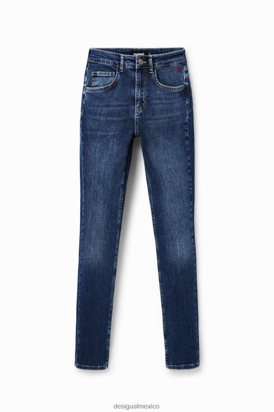 Desigual mujer jeans ajustados con realce VZ26R0165 ropa