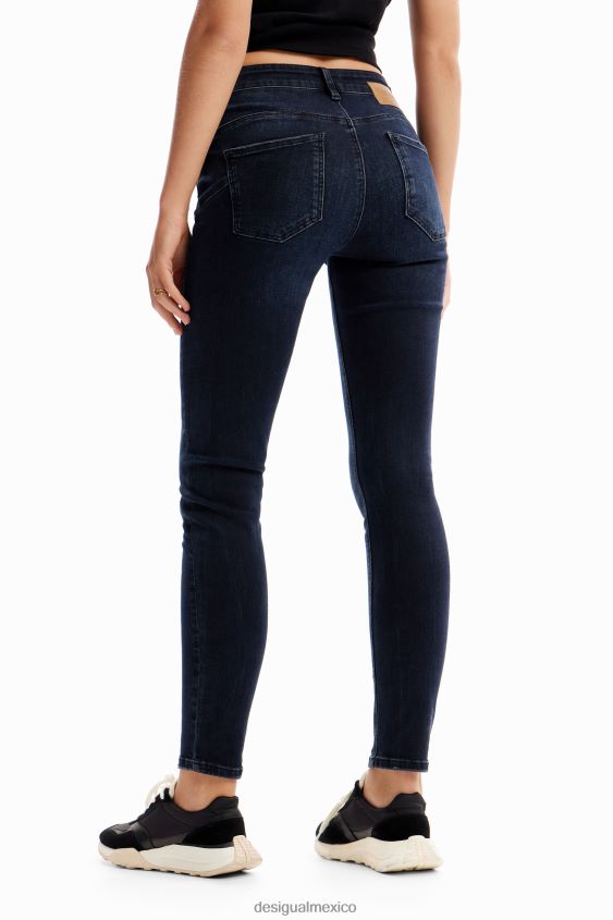Desigual mujer jeans ajustados con realce VZ26R0173 ropa