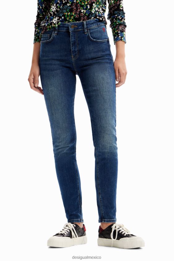 Desigual mujer jeans ajustados con realce VZ26R0182 ropa