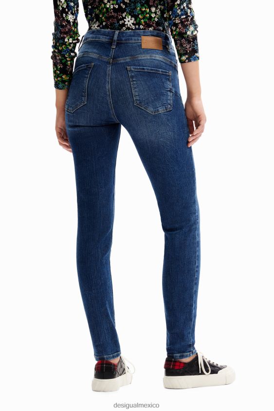 Desigual mujer jeans ajustados con realce VZ26R0182 ropa