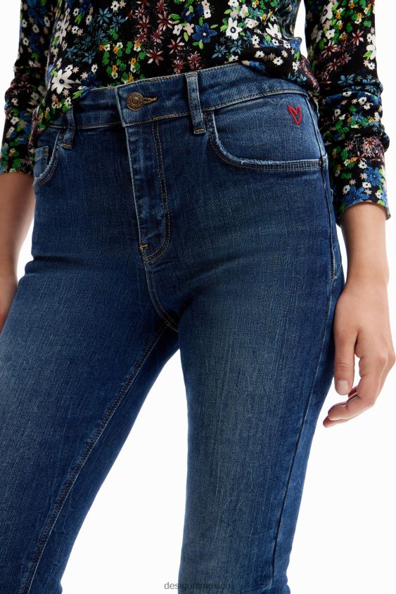 Desigual mujer jeans ajustados con realce VZ26R0182 ropa