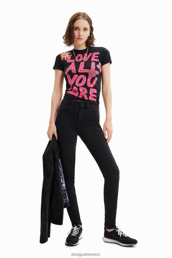 Desigual mujer jeans ajustados con realce VZ26R0216 ropa