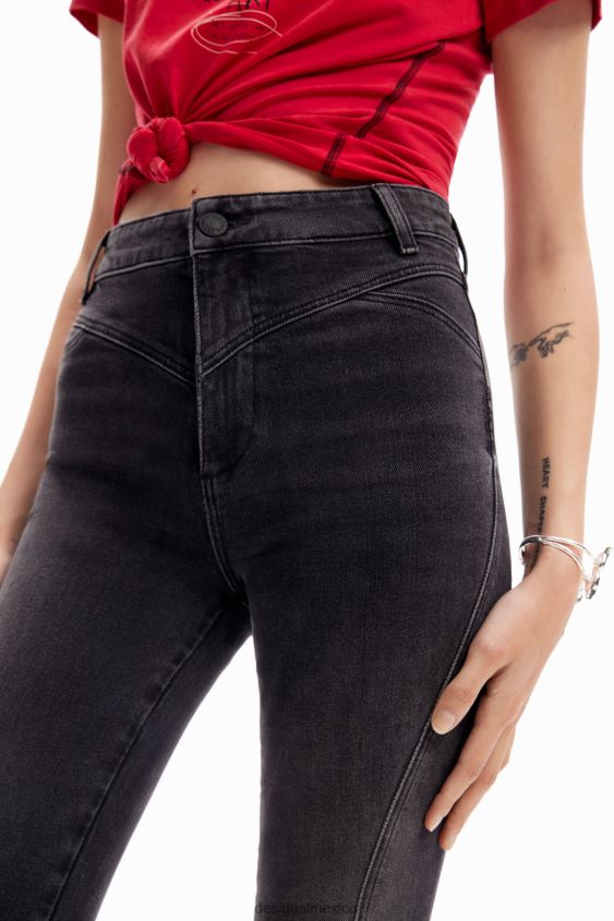 Desigual mujer jeans ajustados con realce VZ26R0245 ropa