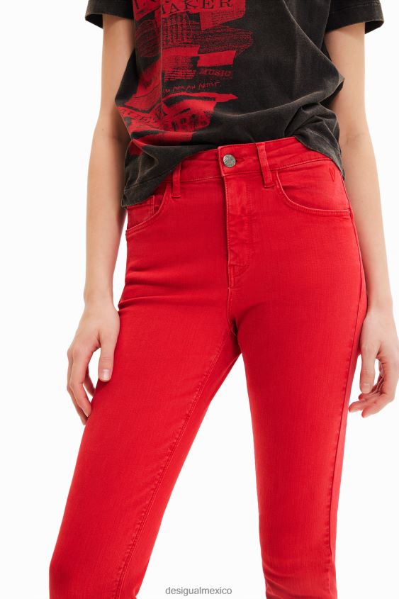 Desigual mujer jeans ajustados con realce VZ26R0288 ropa