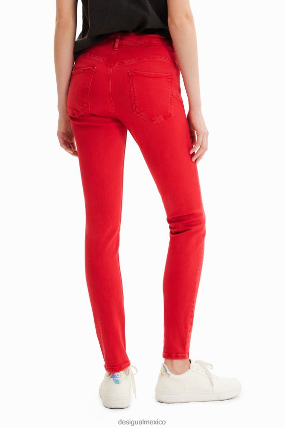 Desigual mujer jeans ajustados con realce VZ26R0288 ropa