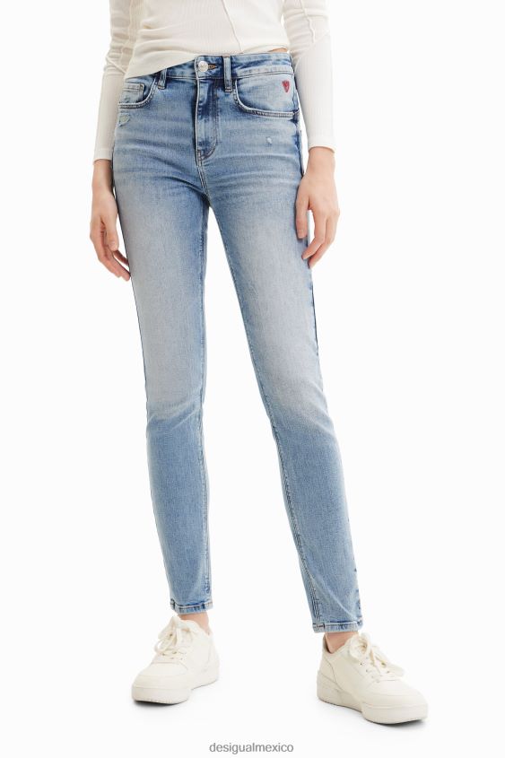 Desigual mujer jeans ajustados con realce VZ26R0766 ropa