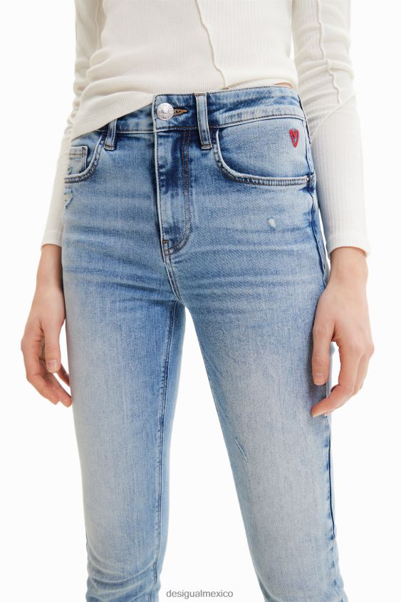 Desigual mujer jeans ajustados con realce VZ26R0766 ropa