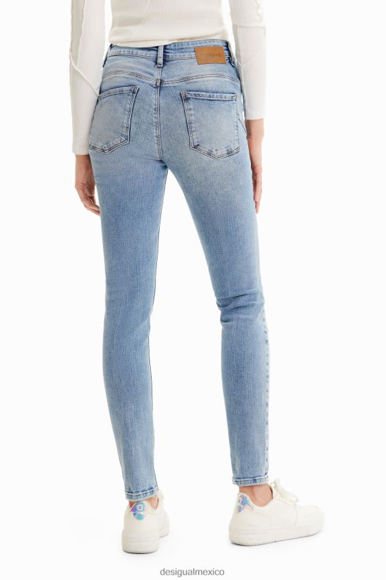 Desigual mujer jeans ajustados con realce VZ26R0766 ropa