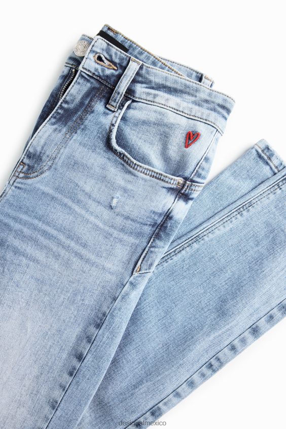 Desigual mujer jeans ajustados con realce VZ26R0766 ropa