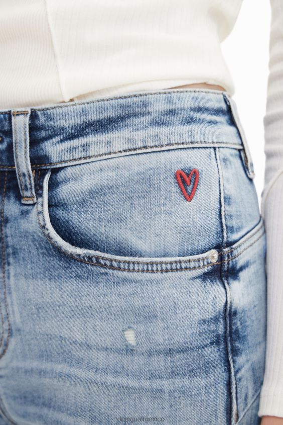 Desigual mujer jeans ajustados con realce VZ26R0766 ropa