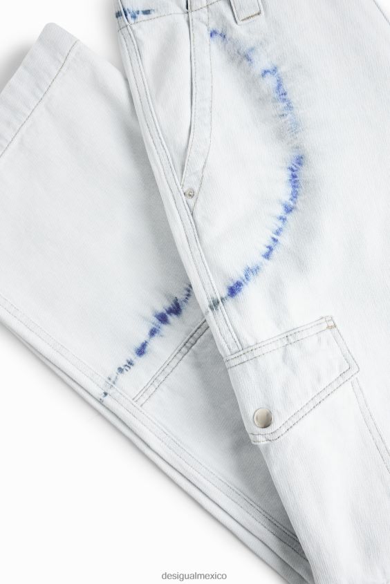 Desigual mujer jeans cargo con efecto tie-dye VZ26R0880 ropa