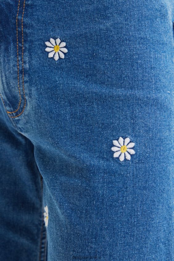 Desigual mujer jeans culotte capri con margaritas VZ26R0318 ropa