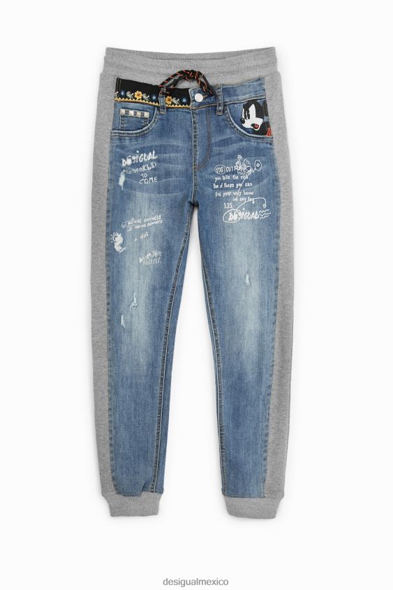 Desigual mujer jeans jogger de mickey mouse de disney VZ26R03 ropa