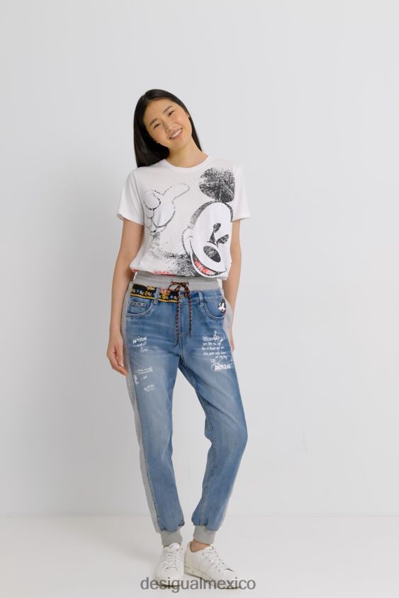 Desigual mujer jeans jogger de mickey mouse de disney VZ26R03 ropa