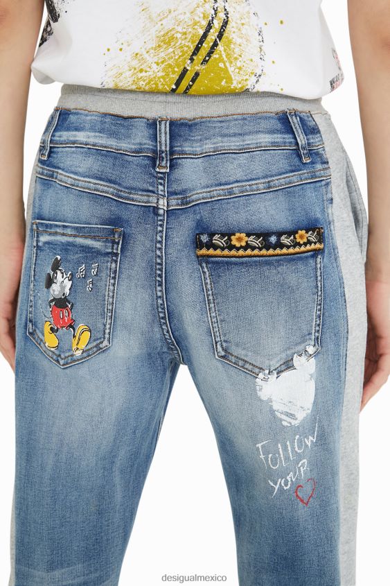 Desigual mujer jeans jogger de mickey mouse de disney VZ26R03 ropa