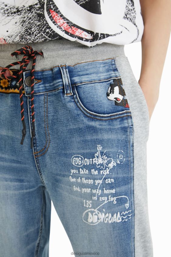 Desigual mujer jeans jogger de mickey mouse de disney VZ26R03 ropa