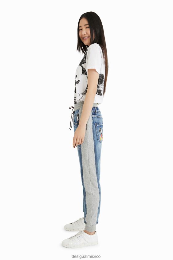 Desigual mujer jeans jogger de mickey mouse de disney VZ26R03 ropa
