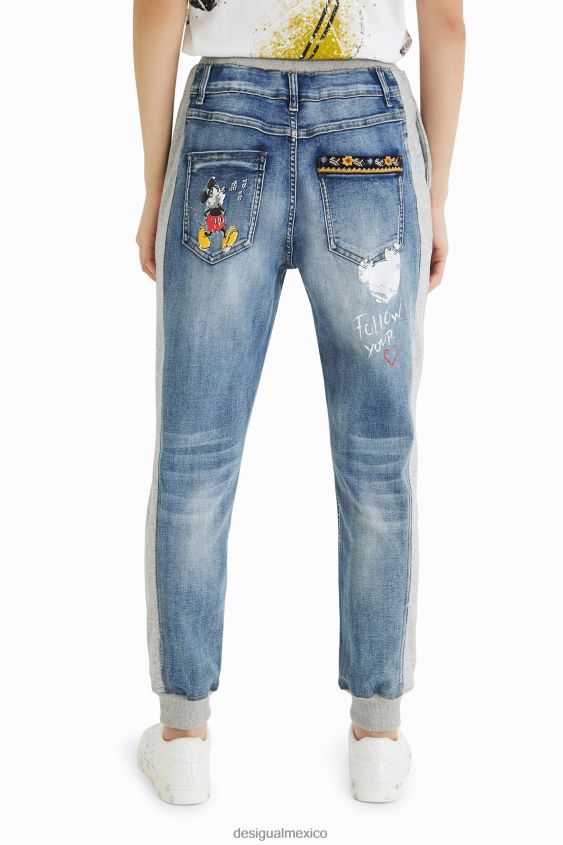 Desigual mujer jeans jogger de mickey mouse de disney VZ26R03 ropa