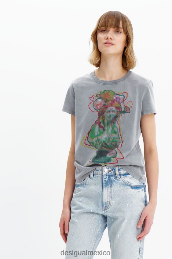 Desigual mujer jeans rectos con strass VZ26R0583 ropa