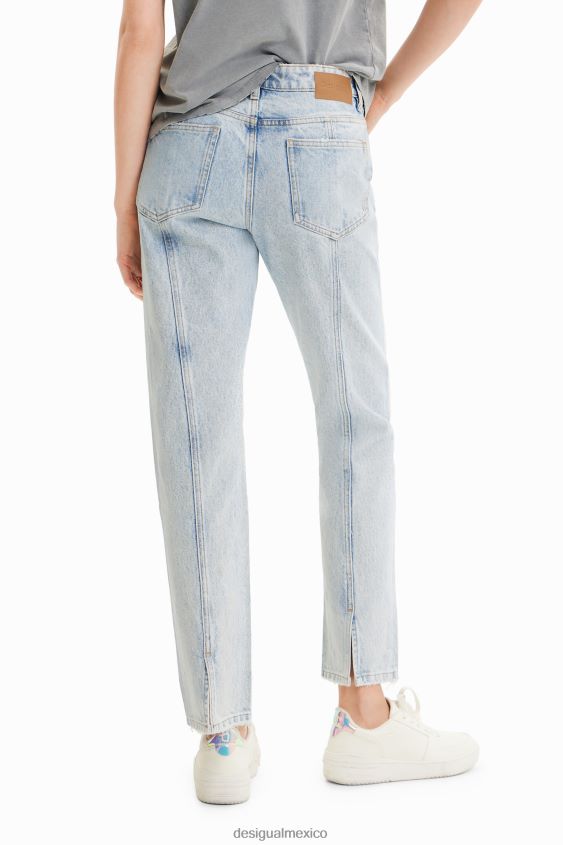 Desigual mujer jeans rectos con strass VZ26R0583 ropa