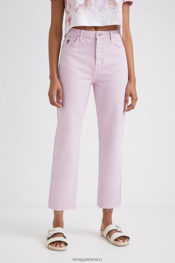 Desigual mujer jeans rectos recortados VZ26R0437 ropa
