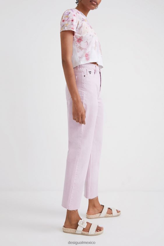 Desigual mujer jeans rectos recortados VZ26R0437 ropa